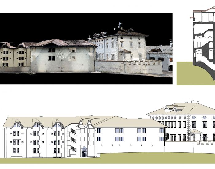 Rilievo edificio della Signoria comune di Salorno